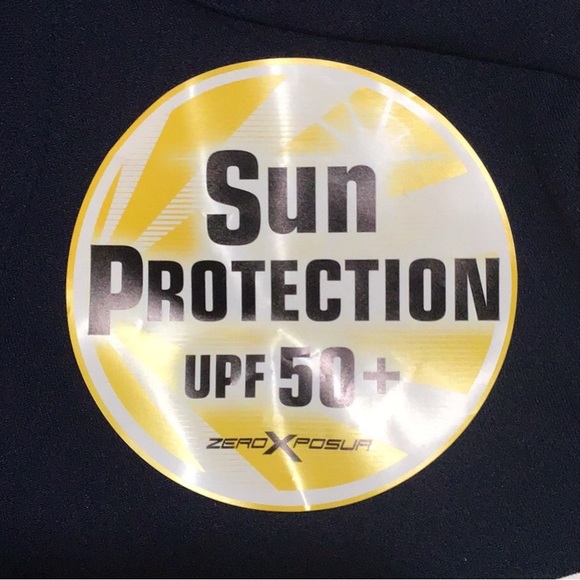 NWT ZERO XPOSURE Swim/Sun Shirt, UPF 50+, Sustainable,‎ Size Large (14/16) - Picture 7 of 10